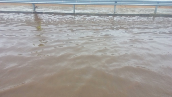 Photos: Le pont de l’émergence encore inondé