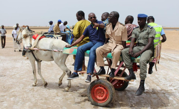 Arrêt sur image : Des autorités administratives Sénégalaises à bord d'une charrette