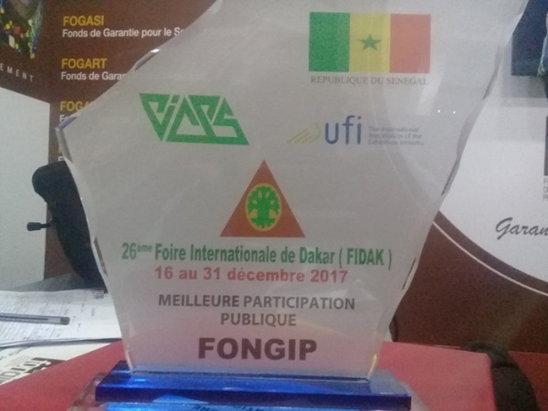 Prix FIDAK 2017 : le FONGIP sacré « Meilleure Entreprise de Participation Publique »