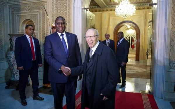 Macky Sall est arrivé en Tunisie pour une visite officielle