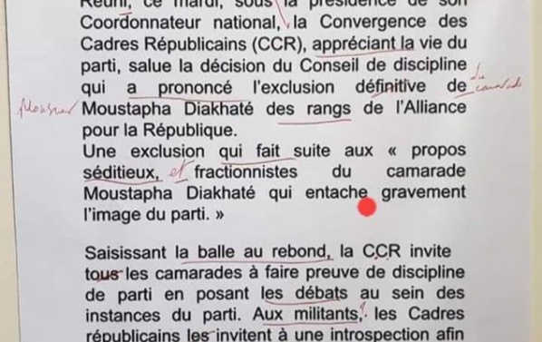 Les fautes des cadres Apéristes affolent les réseaux sociaux