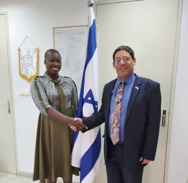 Dieynaba Goudiaby reçue par l'ambassadeur d’Israël au Sénégal 