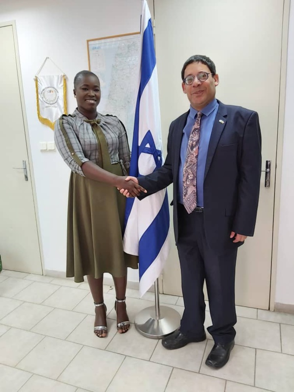 Dieynaba Goudiaby reçue par l'ambassadeur d’Israël au Sénégal 