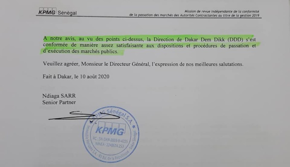 Dakar Dem Dikk: Ce que l'ARMP a dit sur la gestion de l'ex DG, Me Moussa Diop