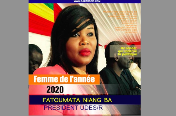 Femme de l’année FATOUMATA NIANG BA, PRESIDENTE d’UDES/R (DAKARSOIR.COM)