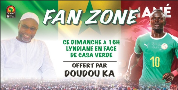 Finale de la CAN Sénégal vs Egypte : Doudou Ka offre des Fans-Zones à la population de  Ziguinchor