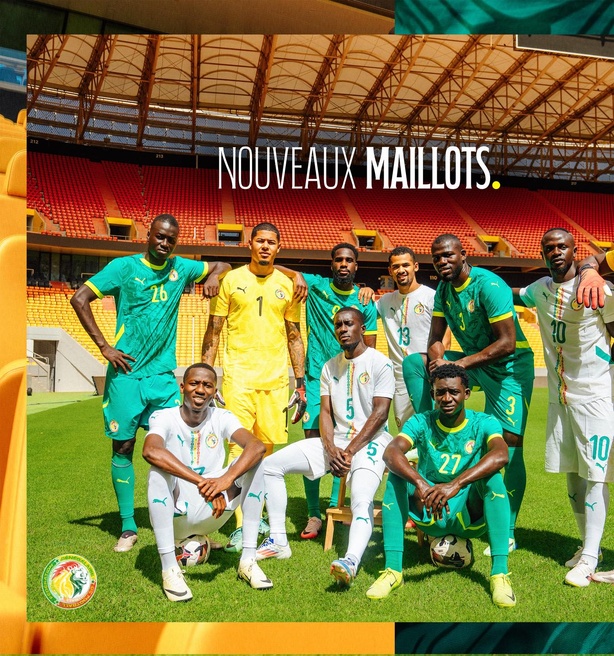 CAN 2025 : La FSF présente les maillots officiels des Lions du Sénégal