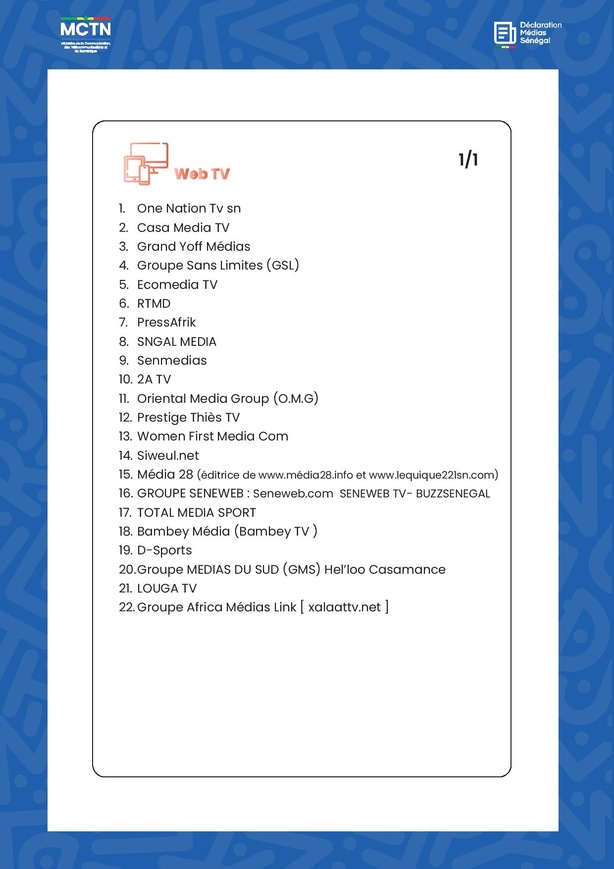 Sénégal : « Exclusif.net » intègre la liste des médias reconnus par l’État [Documents]