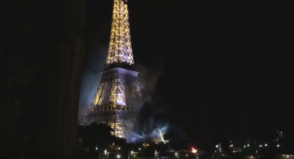 Urgent: Incendie au niveau de la Tour Eiffel à Paris