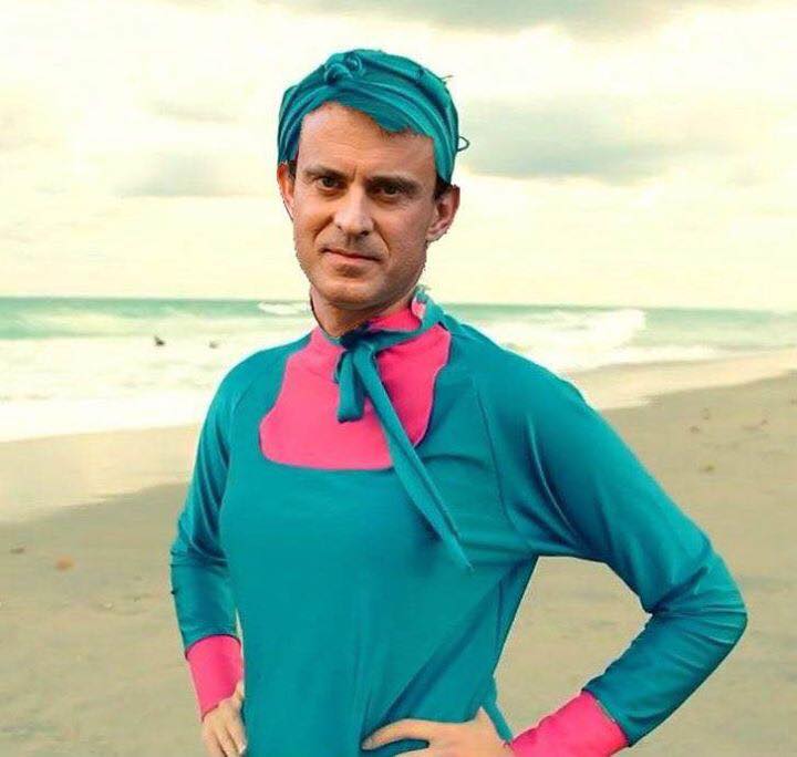 France: Burkini de bain, en mode manuel Valls. ..