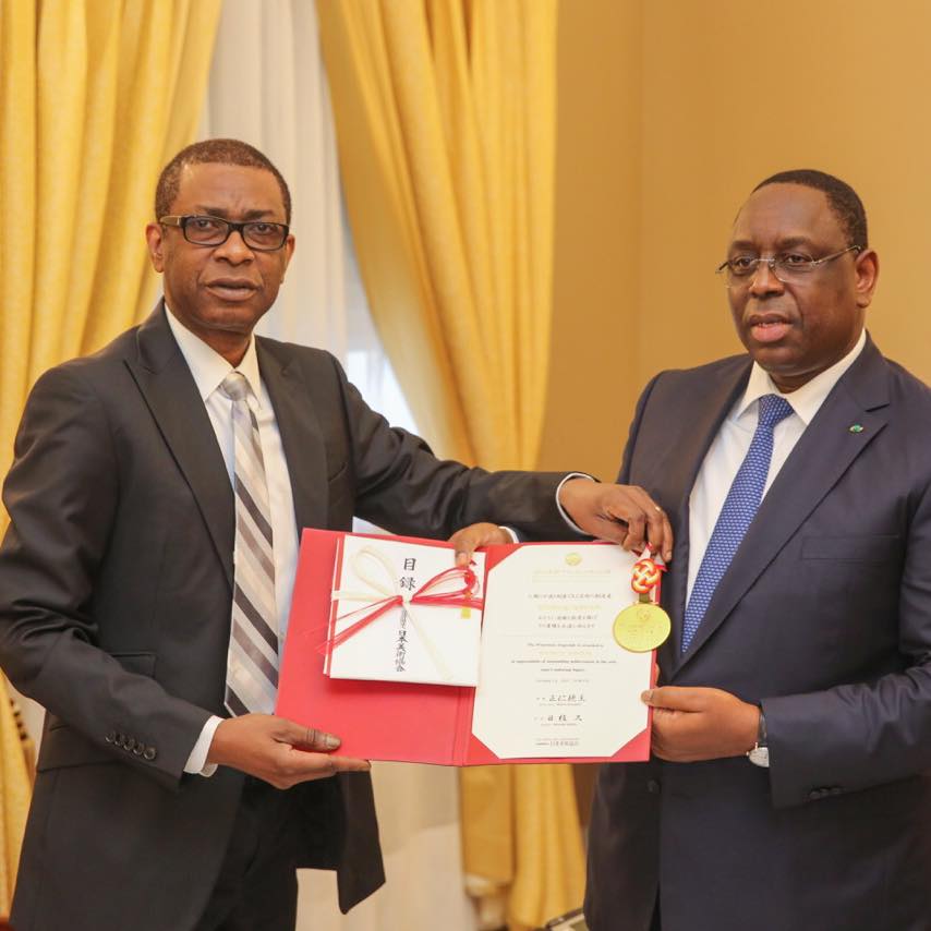 Youssou Ndour reçu à la présidence de la république 