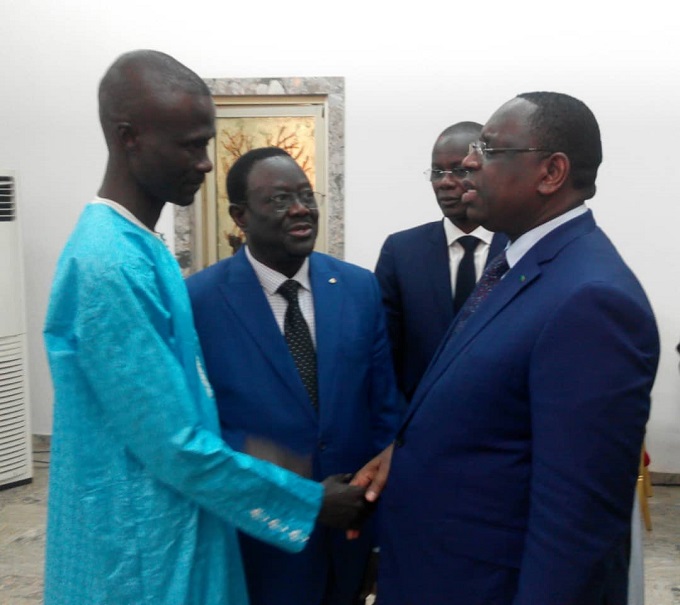 Ndiaga Sylla reçu au Palais de la république 