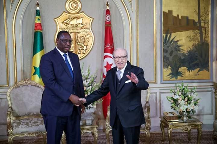 Macky Sall est arrivé en Tunisie pour une visite officielle