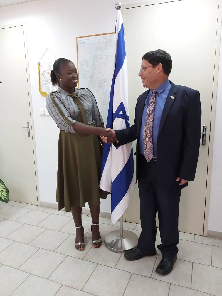 Dieynaba Goudiaby reçue par l'ambassadeur d’Israël au Sénégal 