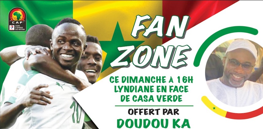 Finale de la CAN Sénégal vs Egypte : Doudou Ka offre des Fans-Zones à la population de  Ziguinchor