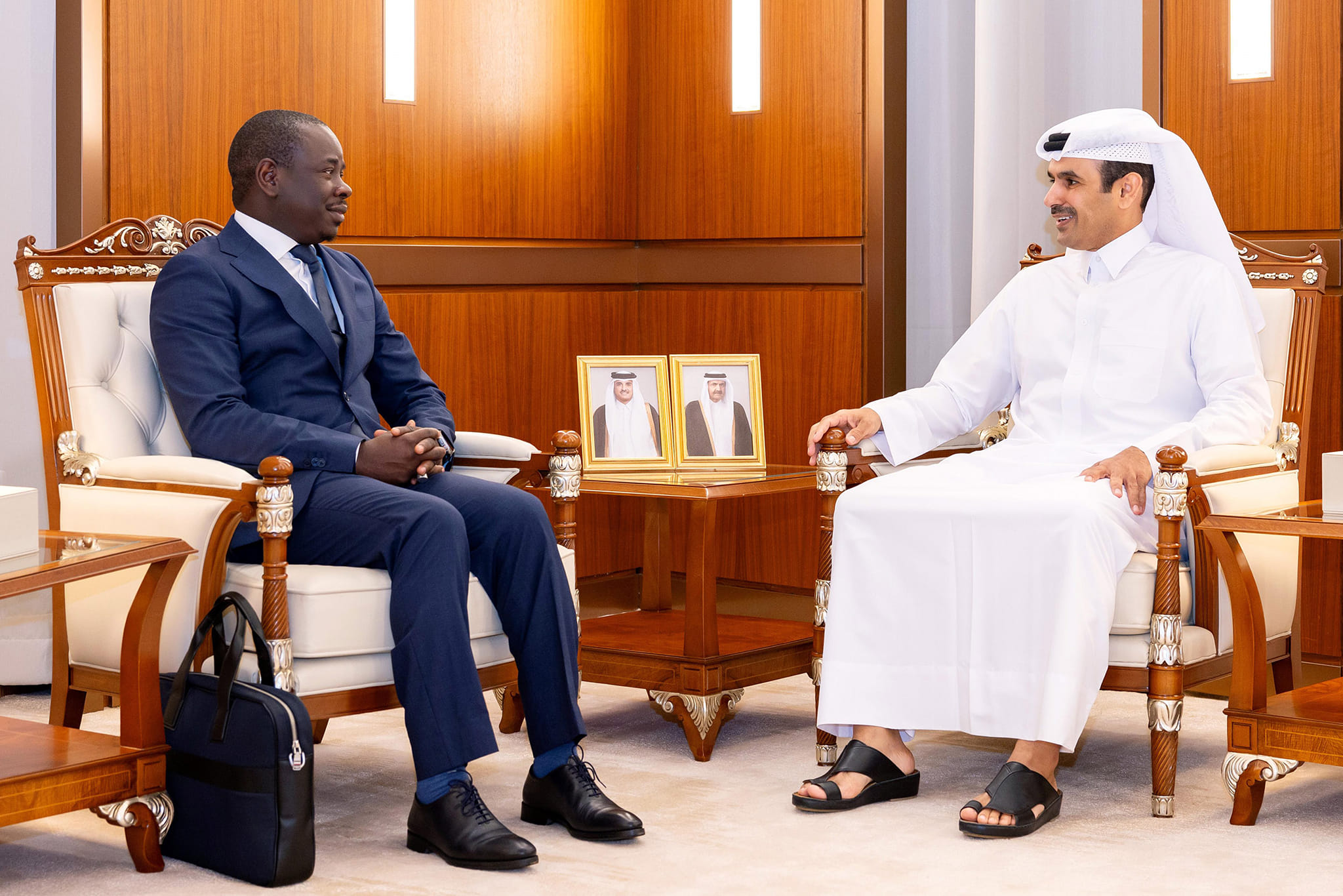 Rencontre entre les ministres qatari et sénégalais de l'Énergie, du Pétrole et des Mines