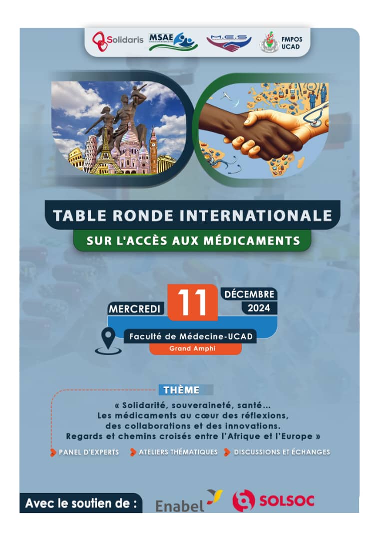 Dakar accueille une table ronde internationale sur l’accès aux médicaments : Solidarité et souveraineté sanitaire au cœur des débats