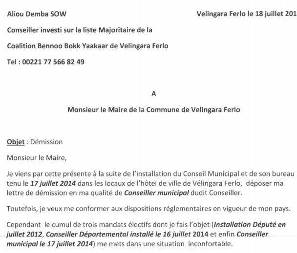 Cumul de postes : acculé, Aliou Samba Sow démissionne pour éviter le même sort qu’Aida Mbodj