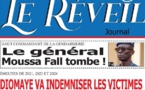 La Une du journal le Réveil du 25 Avril 2024