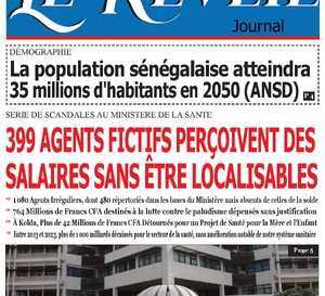 La Une du journal le Réveil du Jeudi  14 Novembre 2024