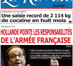 La Une du Journal Le Réveil de ce mardi 26 novembre 2024.