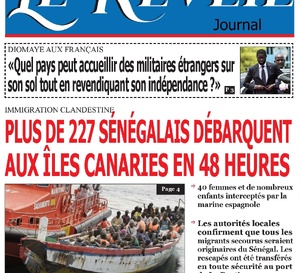 La Une du Journal Le Réveil de ce Vendredi 29 novembre 2024